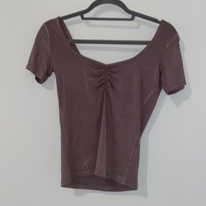 forever 21 scoop back t-shirt